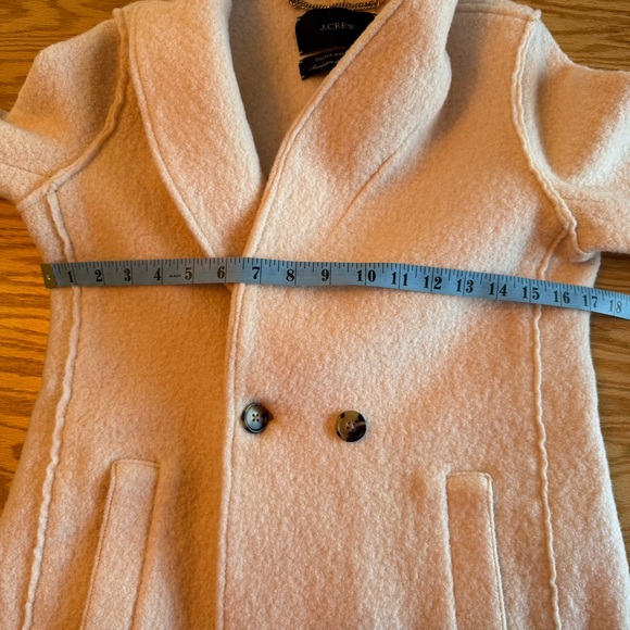 JCrew Daphne Topcoat in Italian Boiled Wool Cream Off White 4 - Picture 10 of 12